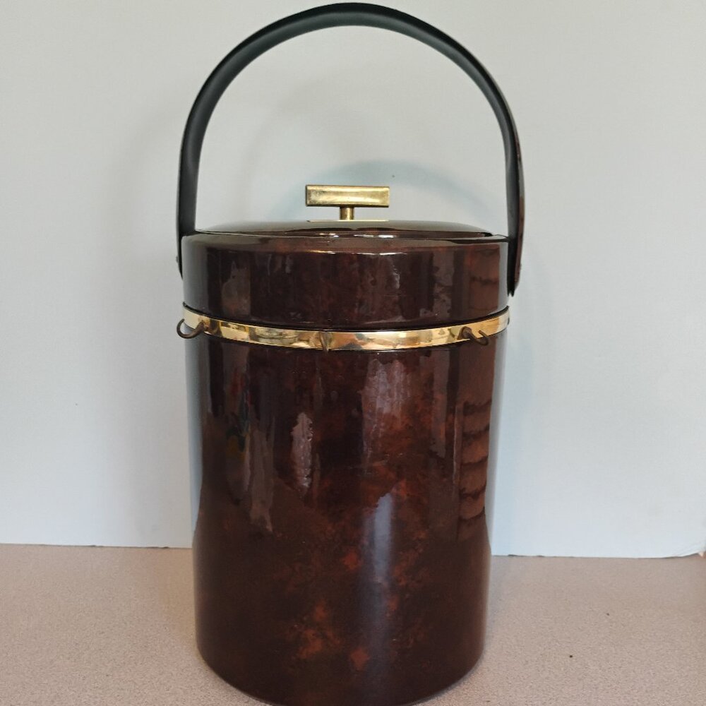 Georges Briard Vintage Brown Ice Bucket
